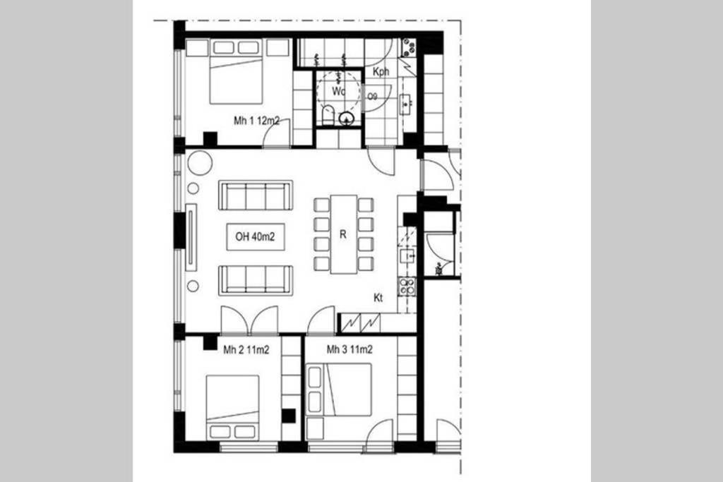 Sleek And Spacious 3 Bedroom Apartment In City Centre 赫尔辛基 外观 照片